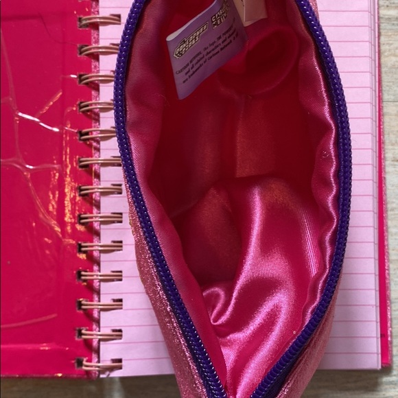 Vintage 2001 Powerpuff pink velour pencil pouch and notebook-- SOLD- 5/14 - Picture 5 of 7
